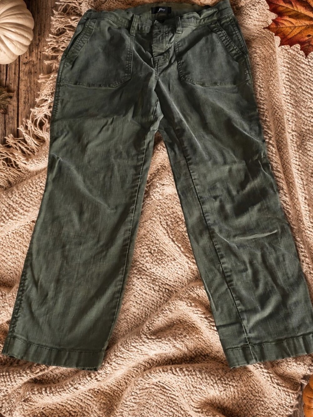J. Crew Olive Green Cropped Utility Pants